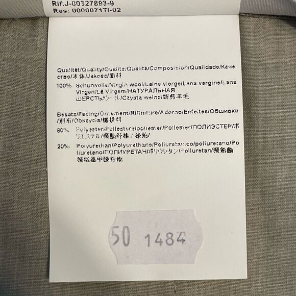 BOSS Hugo Boss Giro 100% Virgin Wool Slim Fit Dress Pants Gray Knit Flat Front 3 - Picture 11 of 13